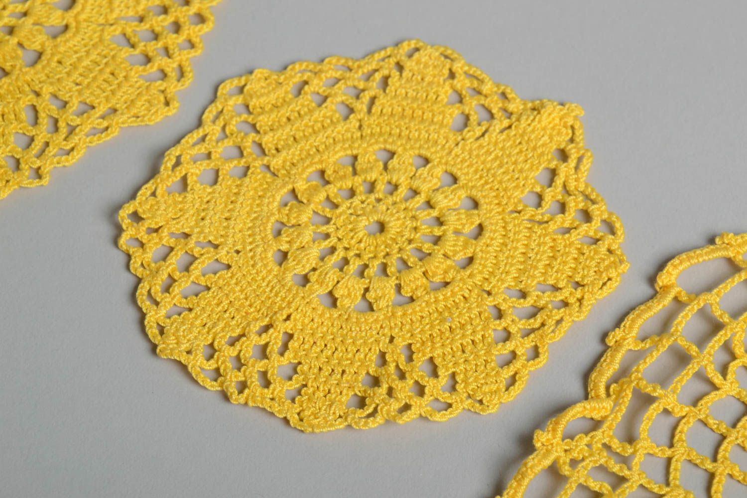 Crocheted napkins lace handmade napkins home decor ideas table napkins photo 3
