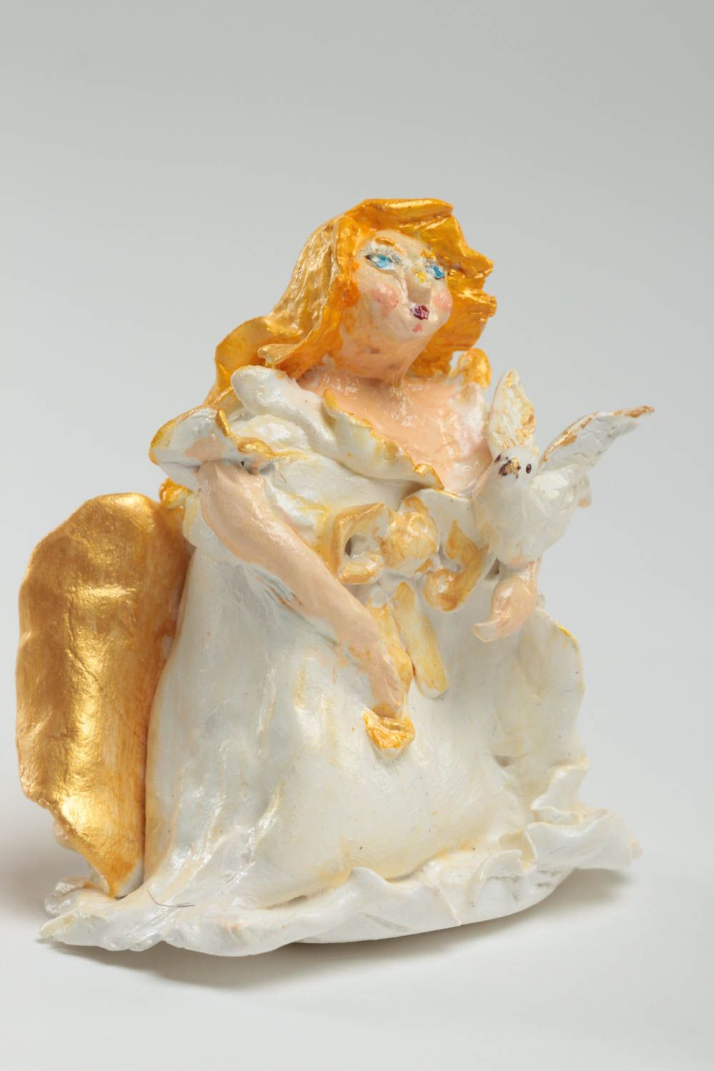 Figura de ángel hecha a mano figura de arcilla polimerica elemento decorativo foto 2