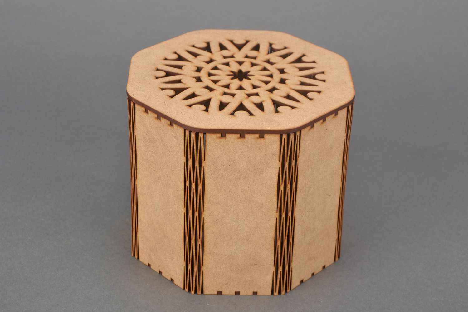Scrignetto semilavorato fatto a mano scatola per decoupage scrignetto di legno foto 3