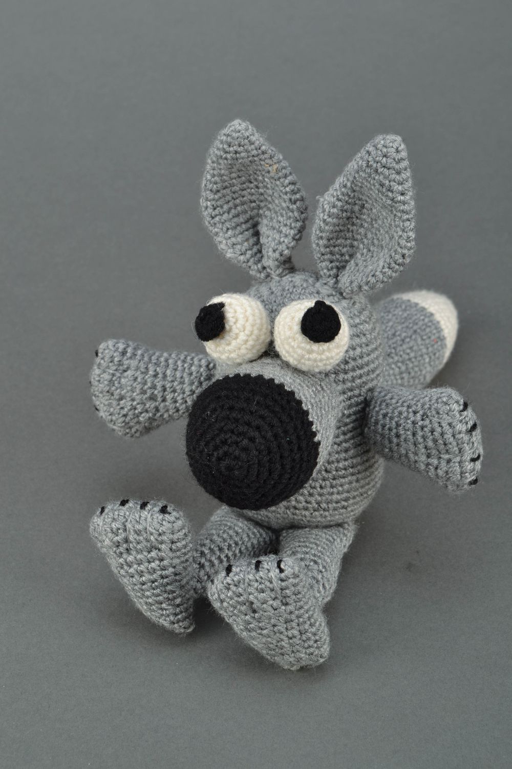 Soft crochet toy Gray Wolf photo 1