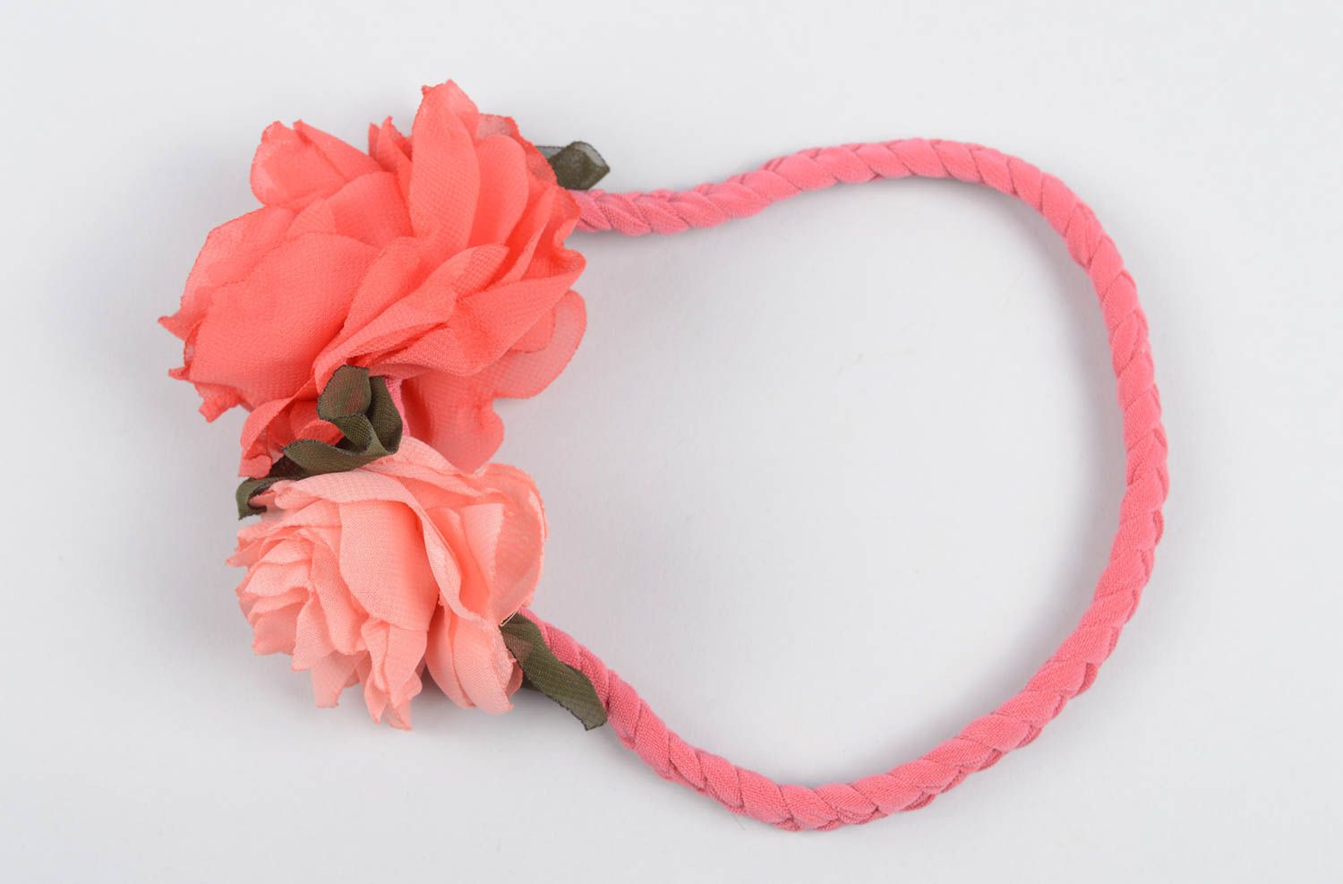 Unusual handmade flower headband beautiful hair ornaments trendy hair  photo 4