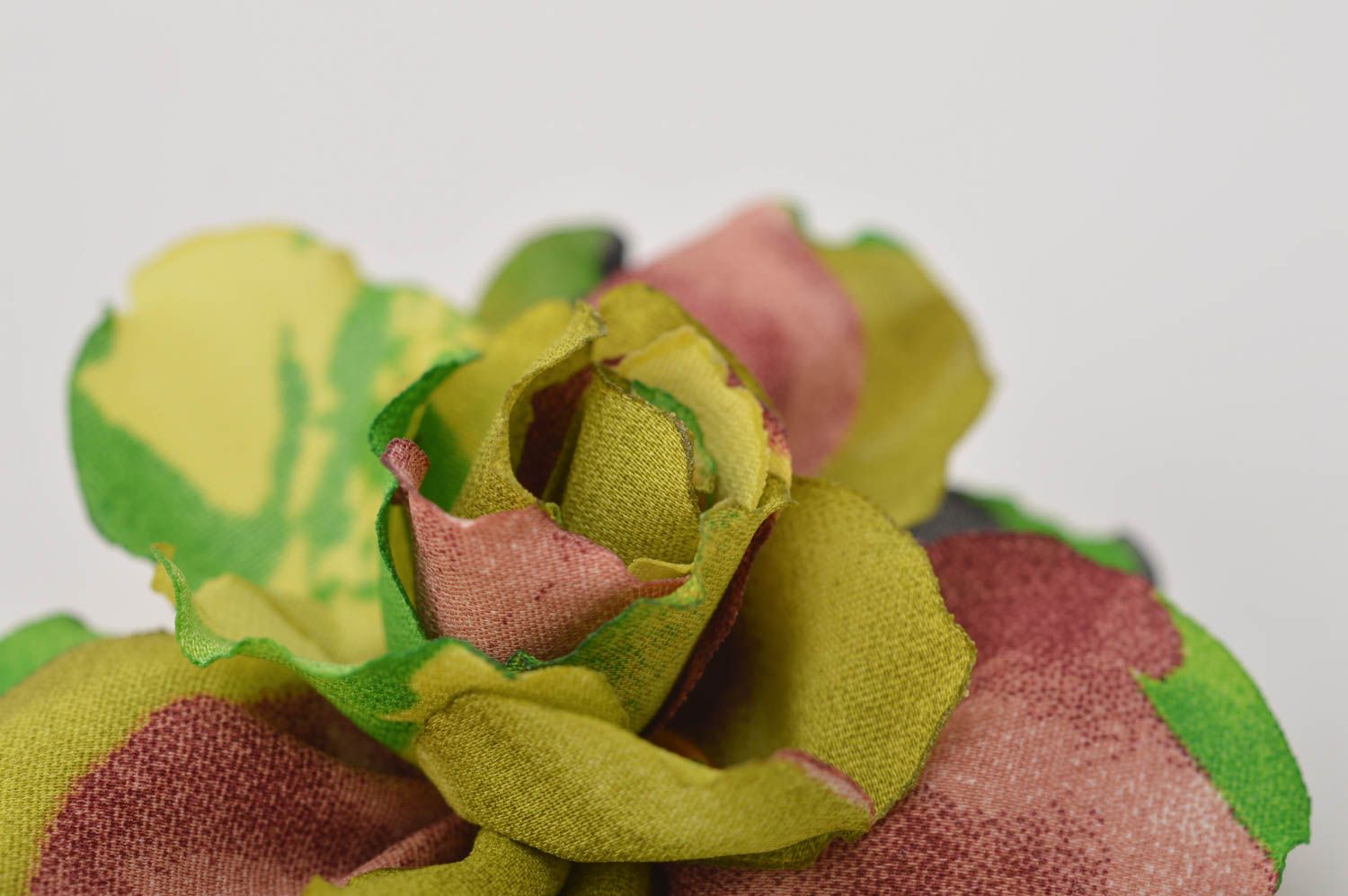Handmade Schmuck Brosche bunte grelle Haarspange Blume Haar Accessoires  foto 3