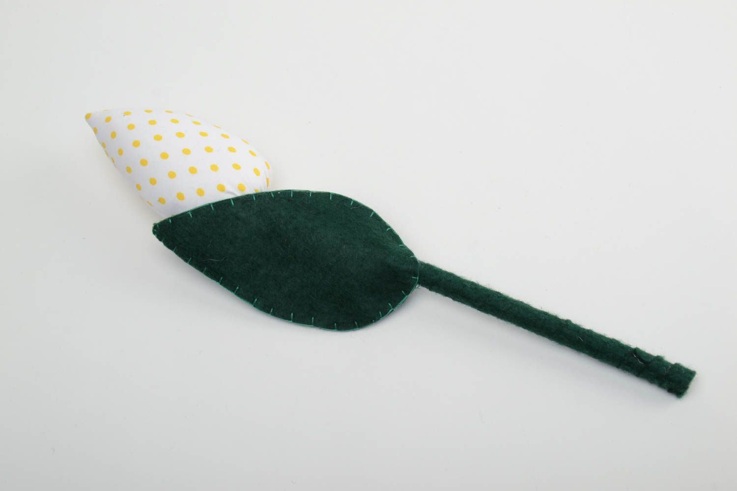 Soft artificial flower tulip for interior decor handmade soft pendant toy photo 3