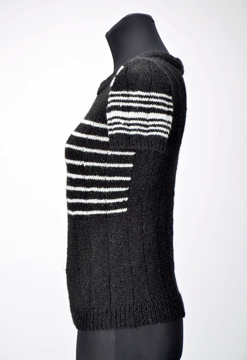 Pull tricoté avec aiguilles  photo 2
