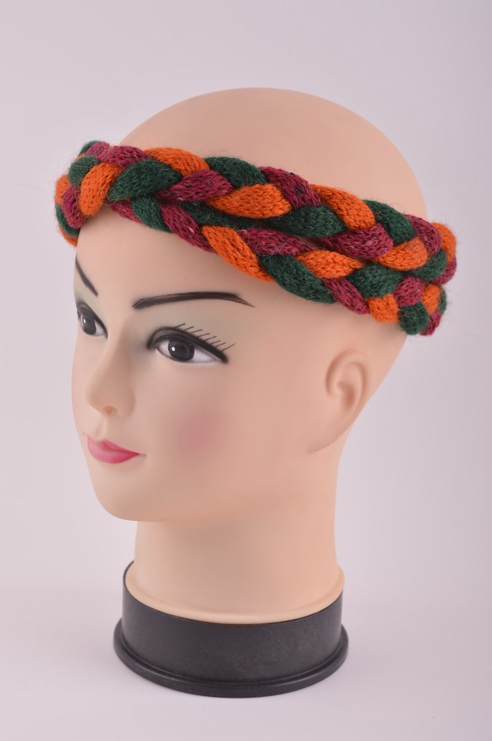 Handmade designer knitted headband warm headband fashion accessories for women photo 2