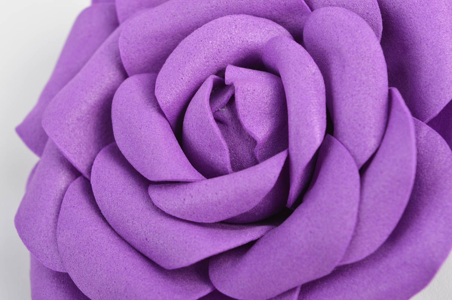 Fleur pour bijoux faite main Fourniture bijoux foamiran violet Loisirs créatifs photo 5