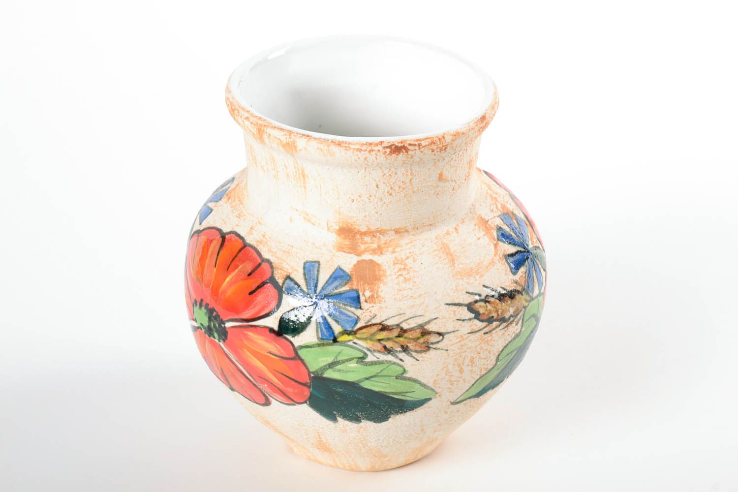 6 inches floral design vase jar for home décor 2 lb photo 5
