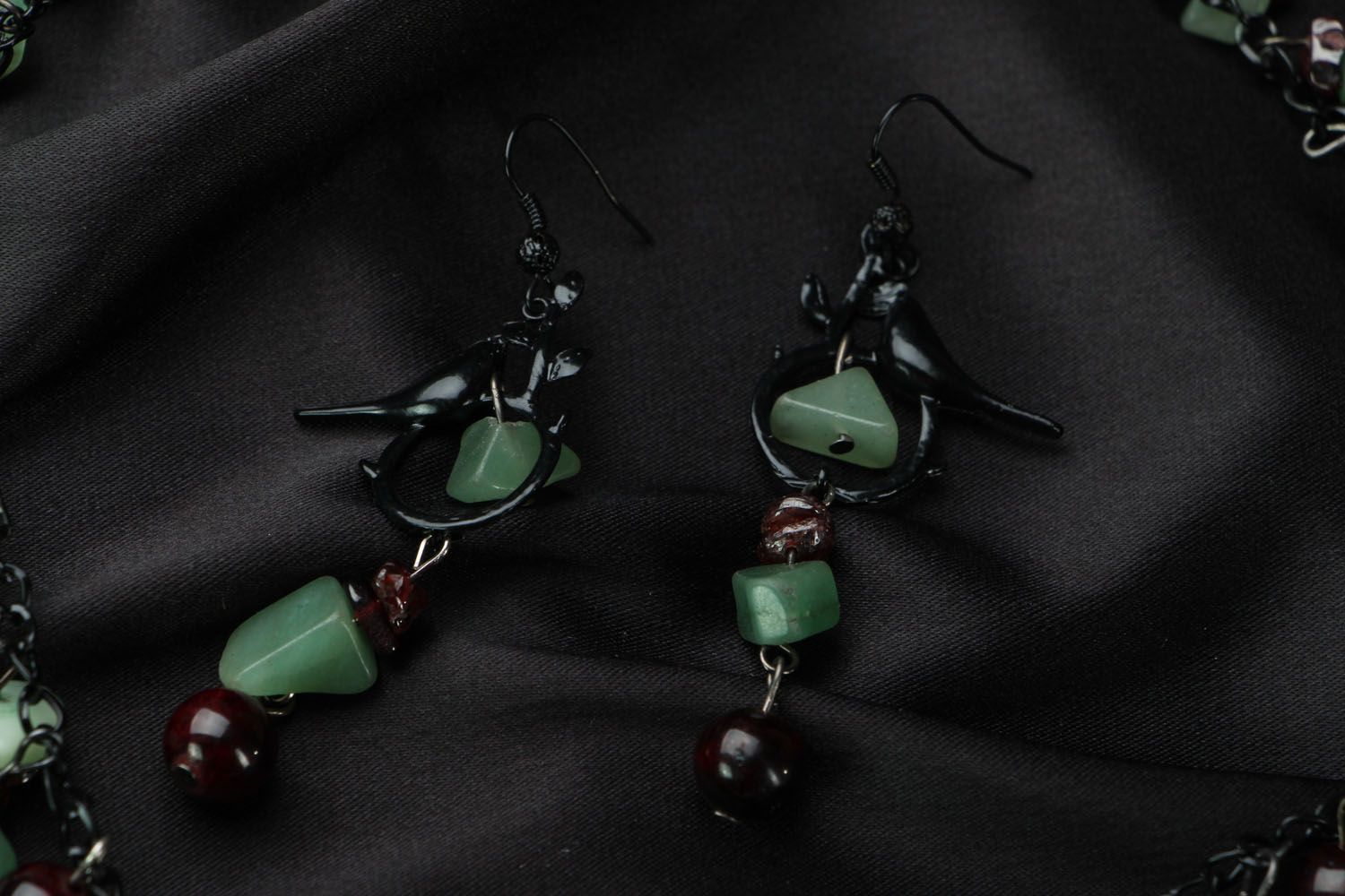 Handmade jewelry set Nightingale Song photo 2