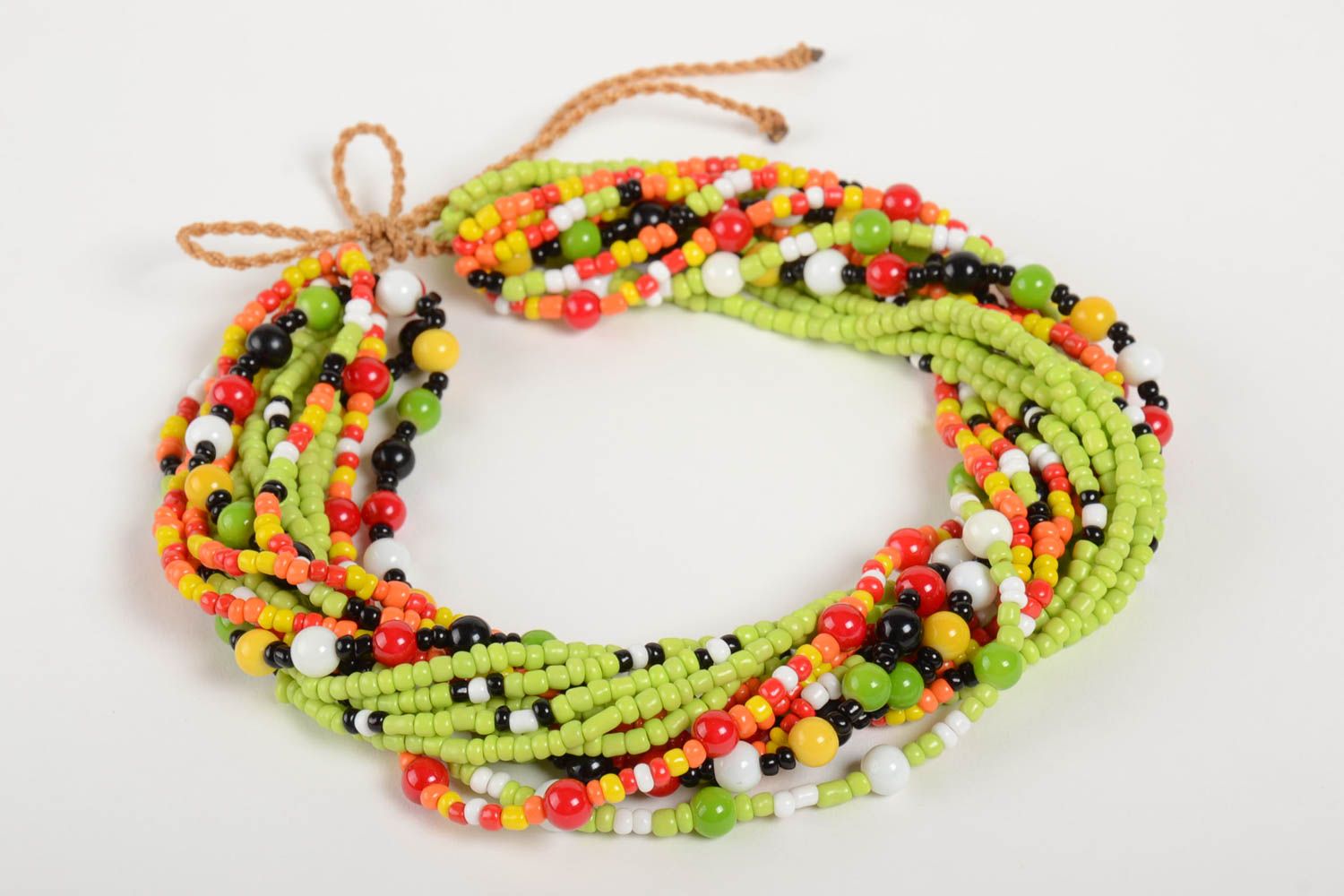 Collar de abalorios multicolor regalo original para mujeres bisutería de moda foto 2
