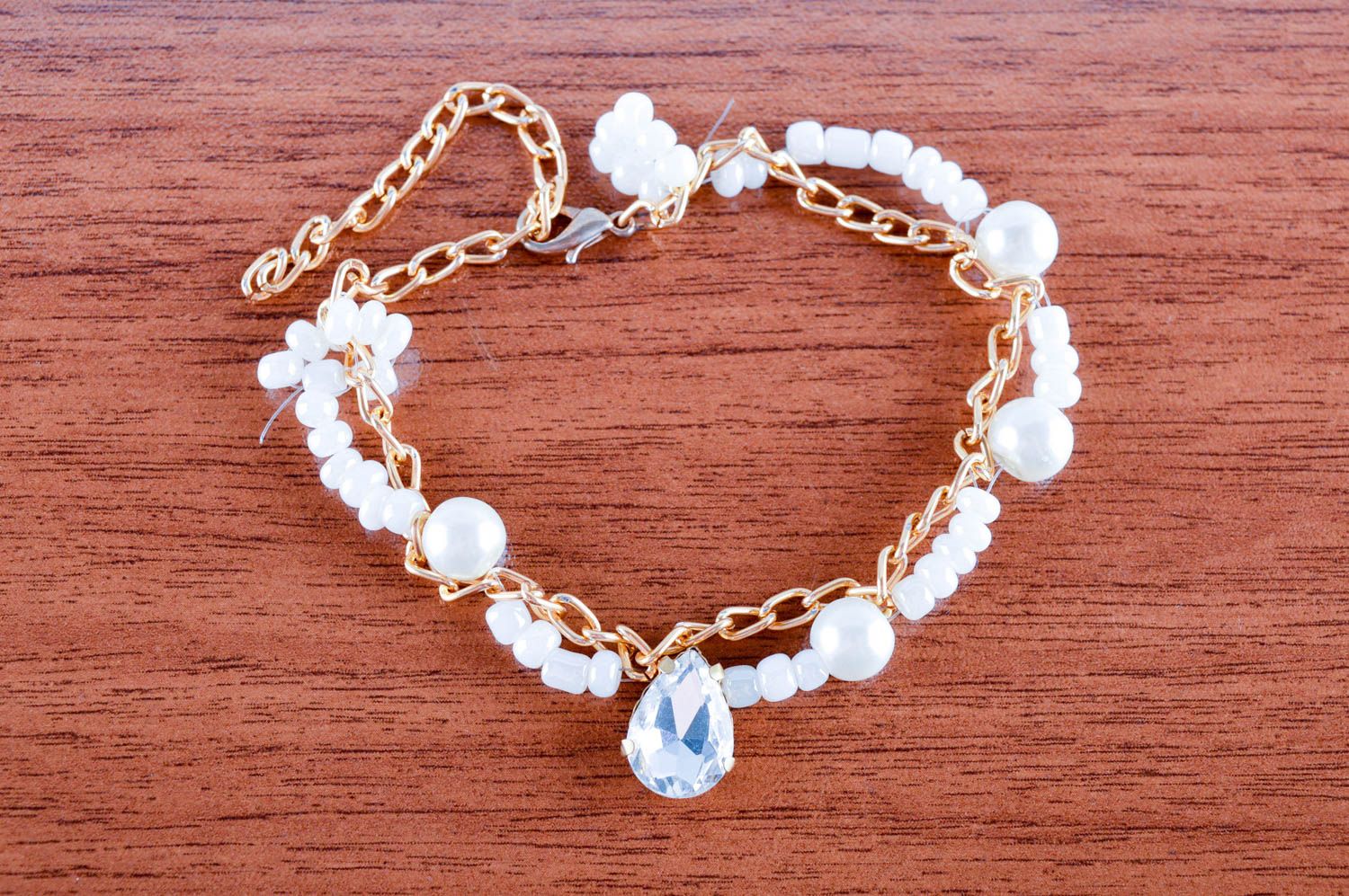 Handmade bracelet designer bracelet beads accessory unusual gift beaded jewelry photo 1