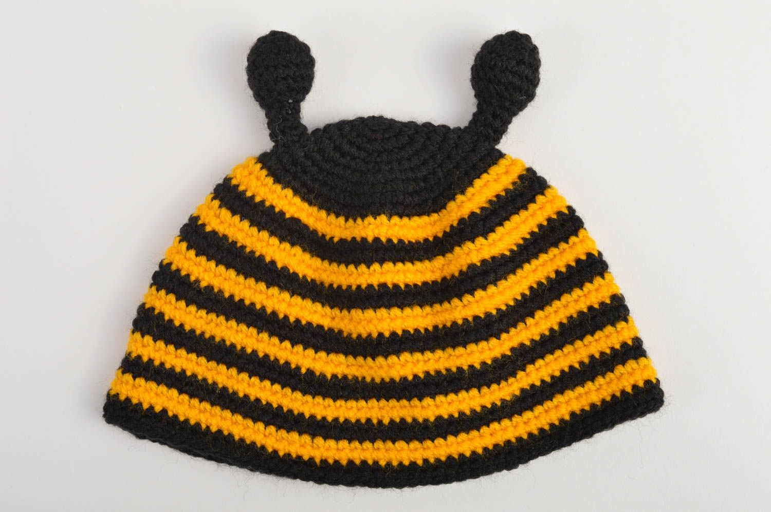 Unusual handmade crochet hat cute baby hat warm head accessories small gifts photo 2