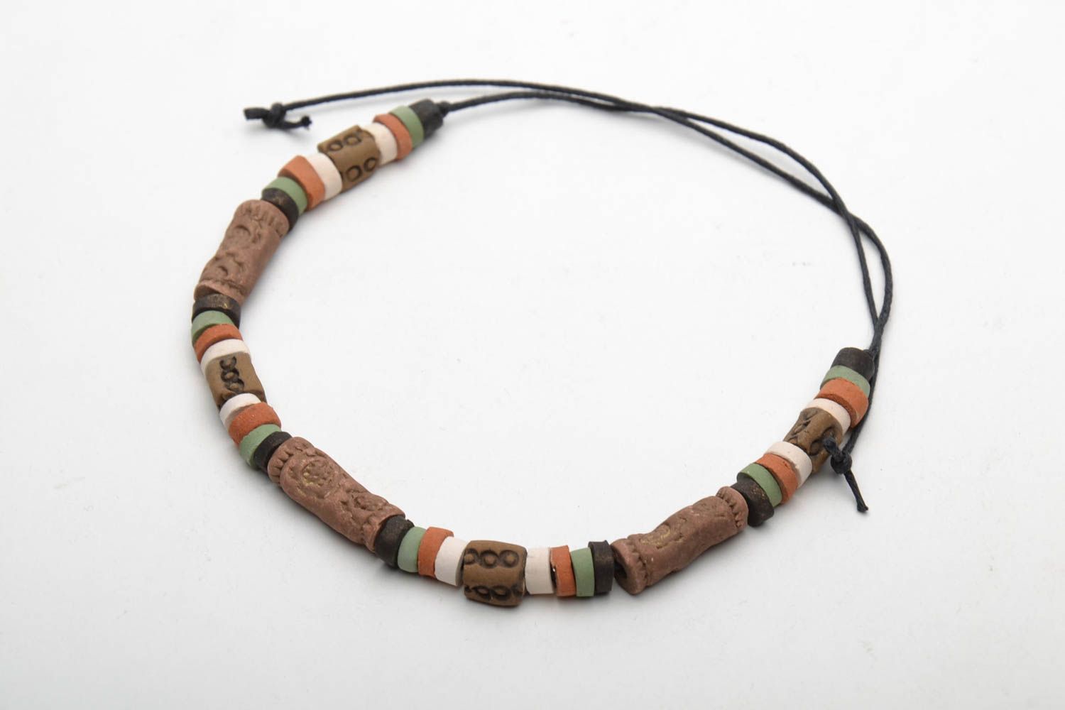 Ceramic bracelet in ethnic style photo 4