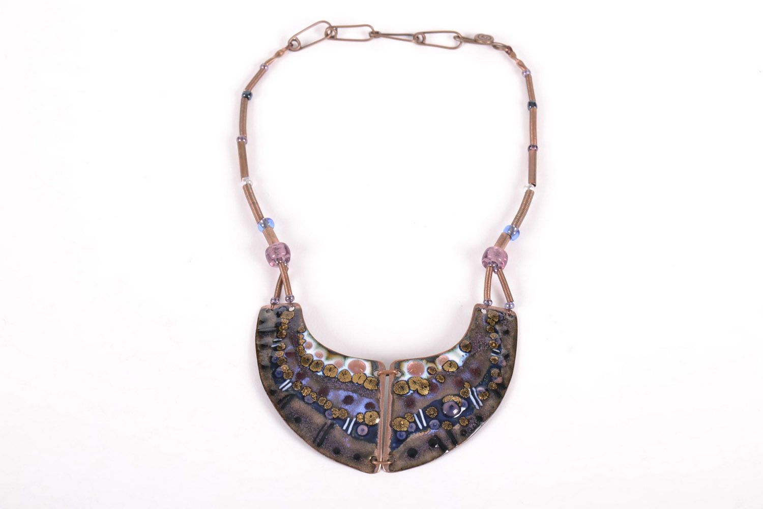 Copper necklace Fiolet photo 3