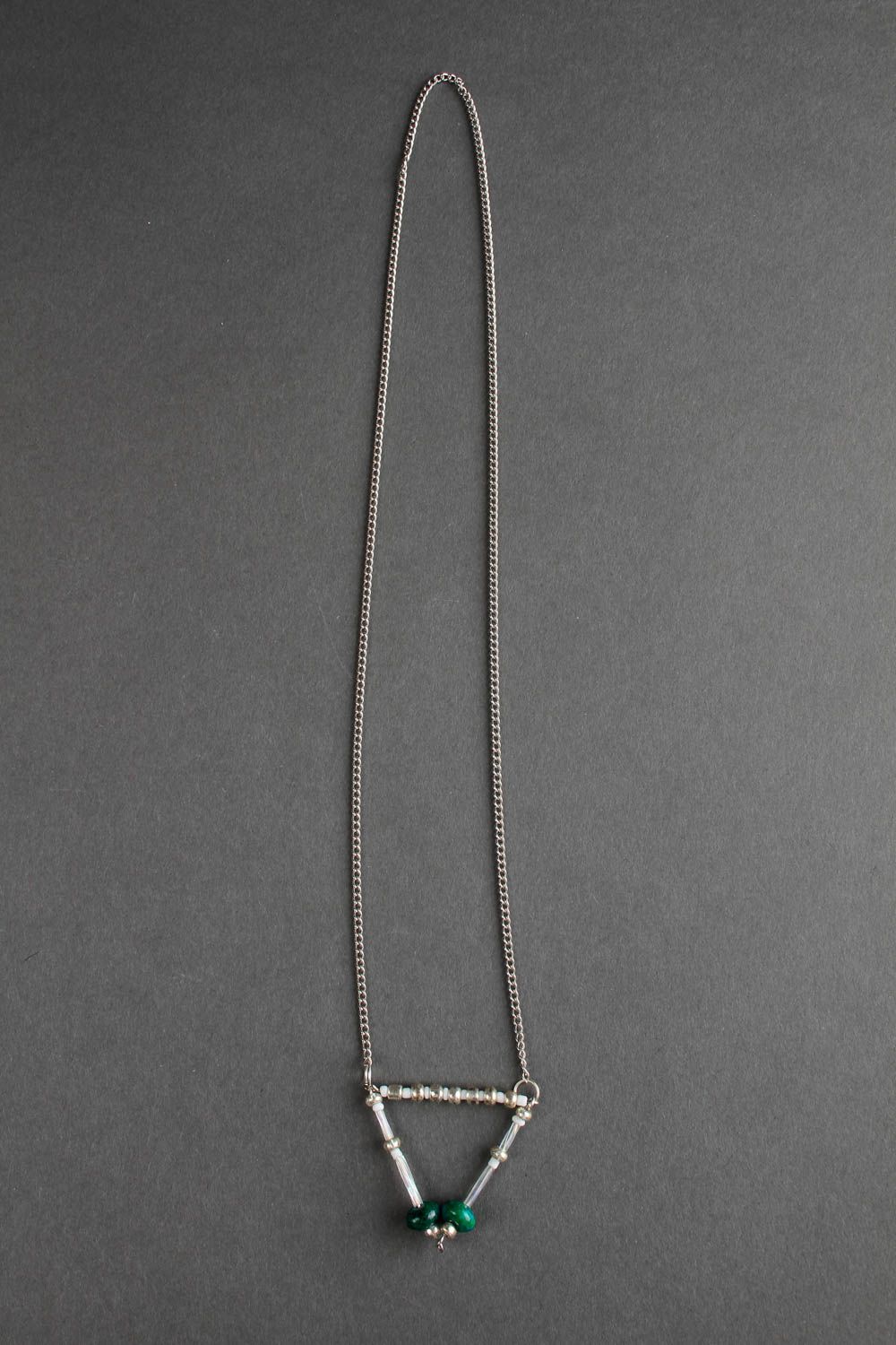 Chain pendant handmade long pendant beaded pendant fashion bijouterie for girls photo 3