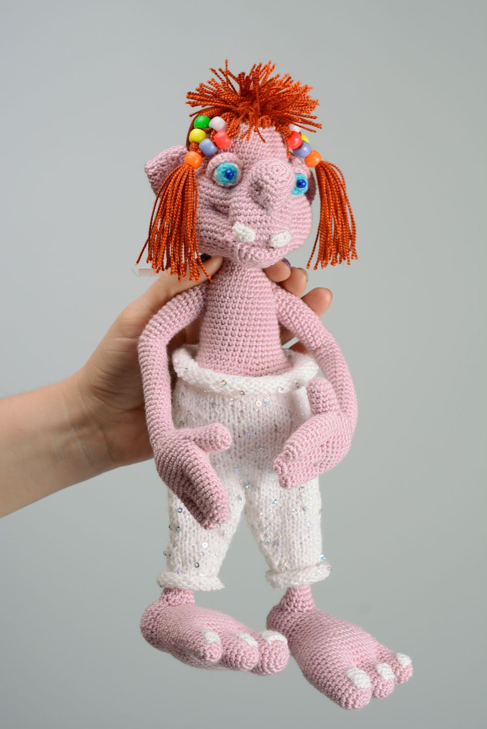 Homemade crochet toy Troll photo 3