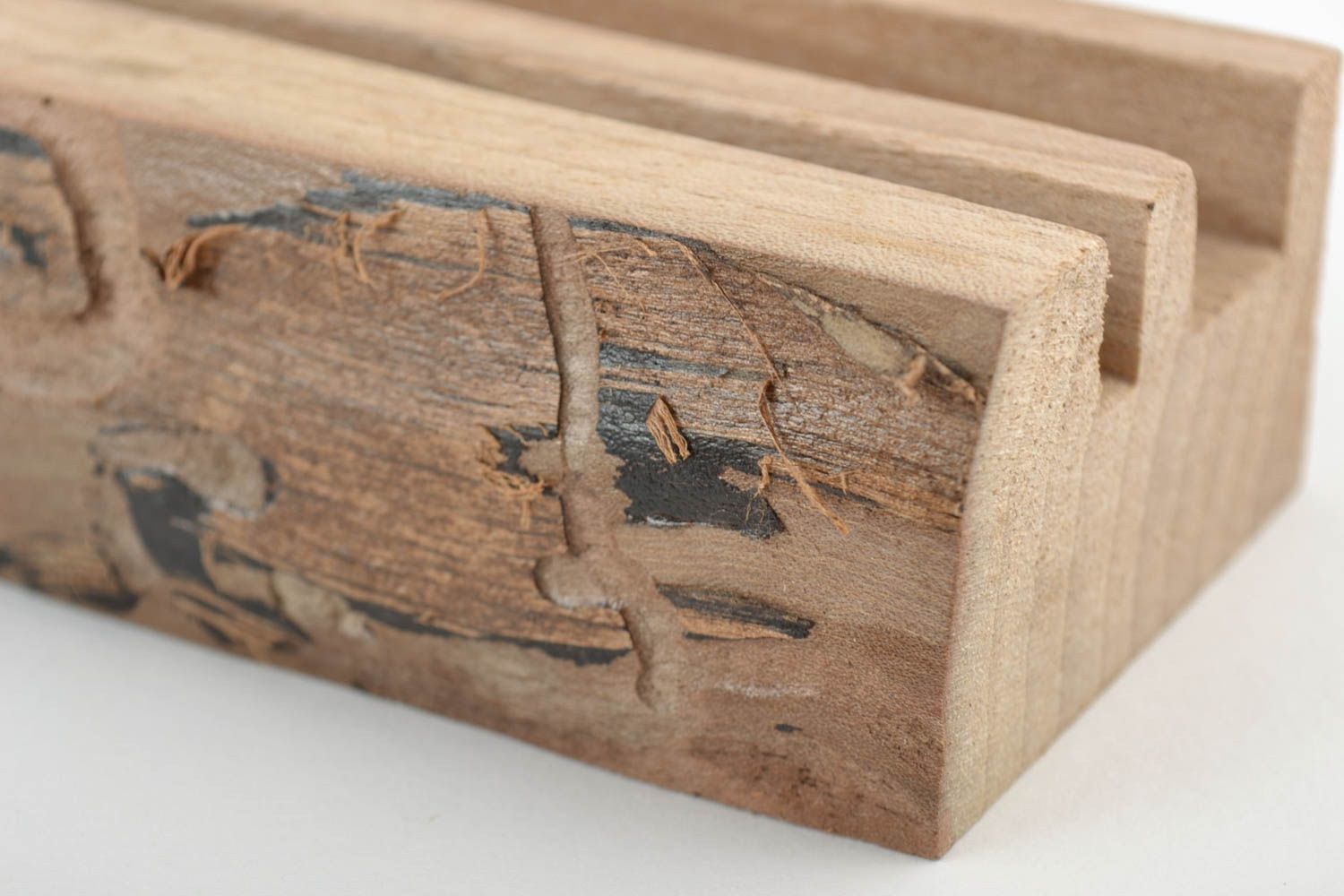 Sujetador para tablet ecológico de madera artesanal barnizado accesorio bonito foto 2