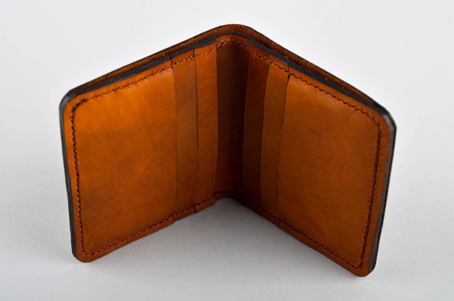 Мужское портмоне ручной работы кожаный кошелек красивый аксессуар для мужчин фото 3