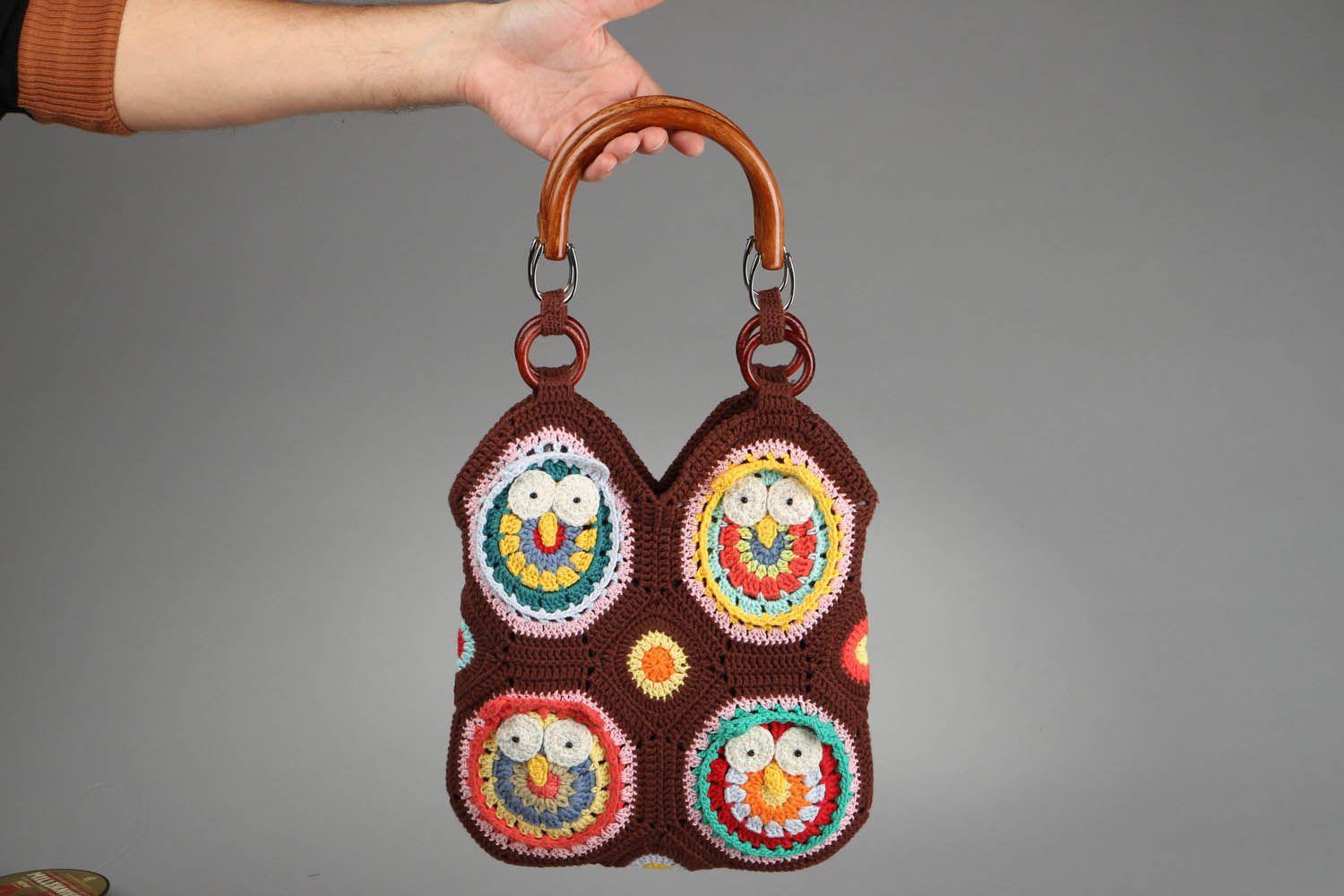 Crochet purse Owls photo 5