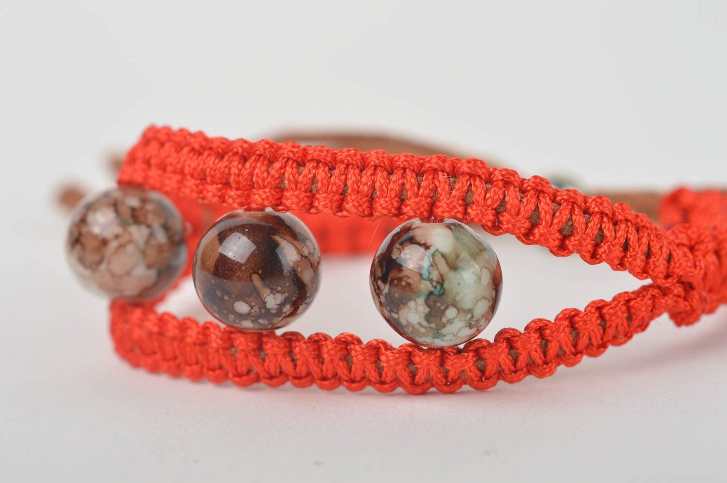 Handmade designer bracelet woven wrist bracelet textile bracelet present photo 5