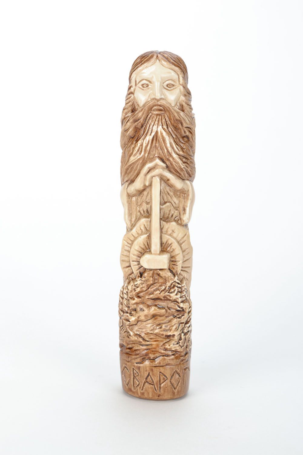 Plaster figurine of Slavic god Svarog photo 2