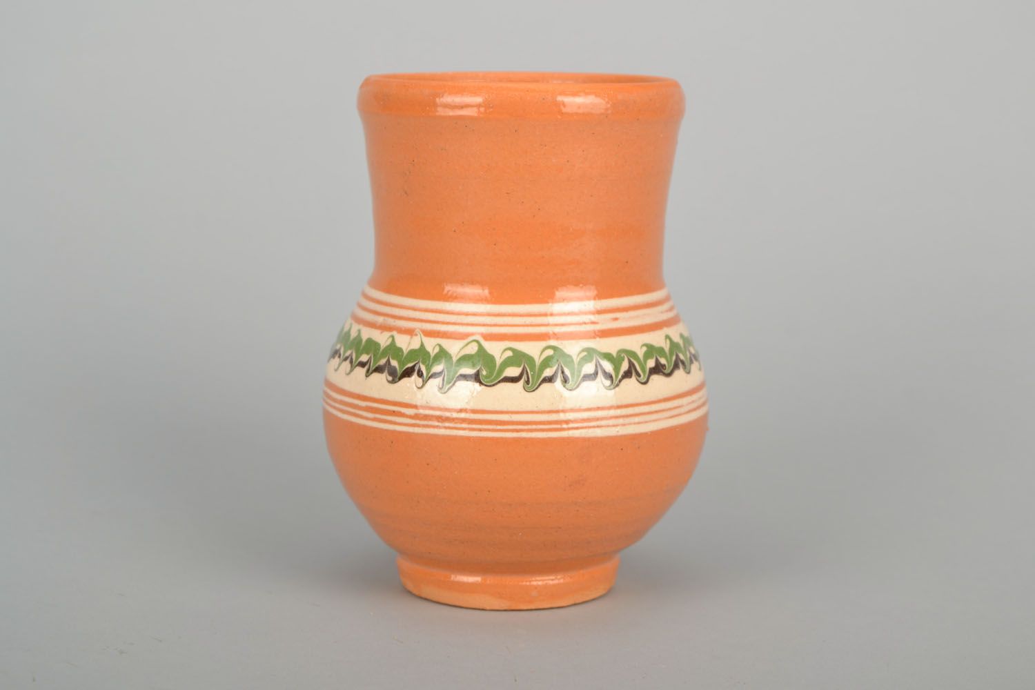 30 oz ceramic classic style milk jug in terracotta color 0,9 lb photo 3