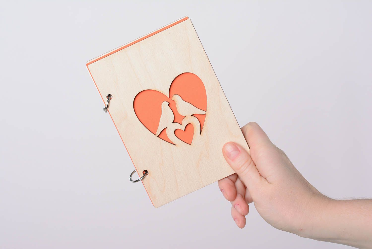 Wooden craft blank for notebook  photo 1