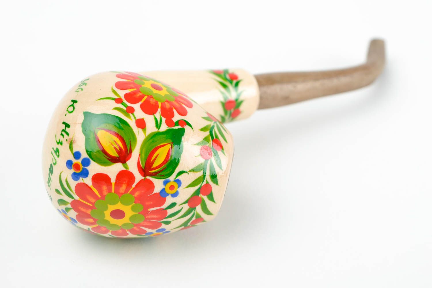 Трубка ручной работы с петриковской росписью курительная трубка декор для дома фото 3