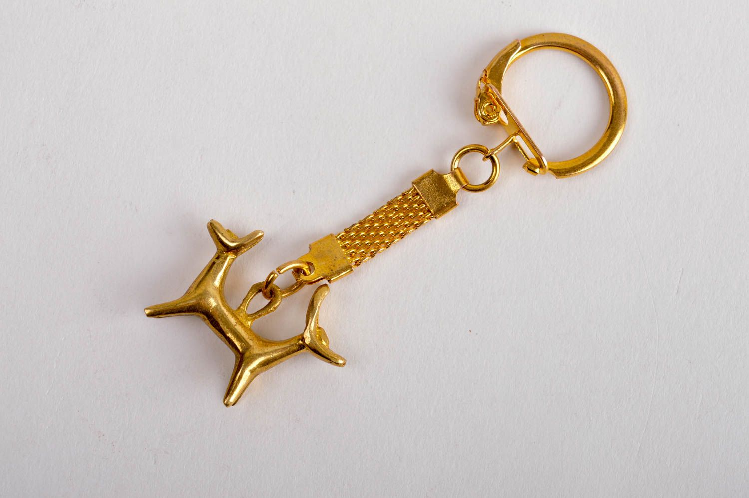 Porte-clés métal laiton Porte-clés fait main design original Petit cadeau photo 4