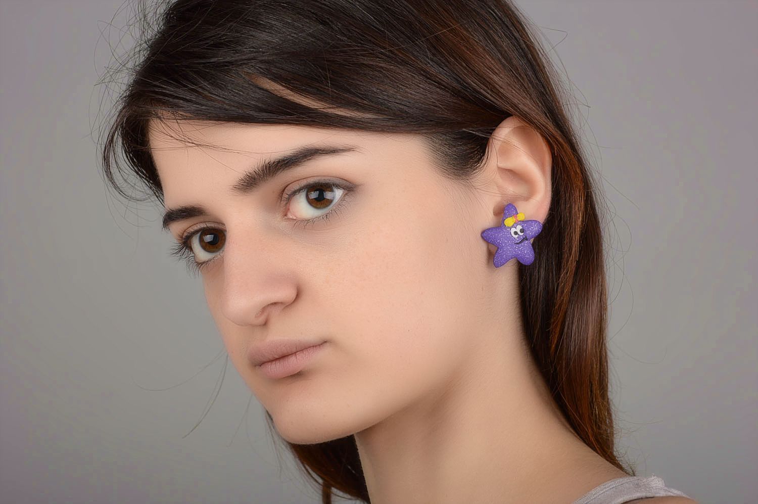 Stylish earrings handmade jewelry polymer clay dangling earrings gifts for girl photo 5