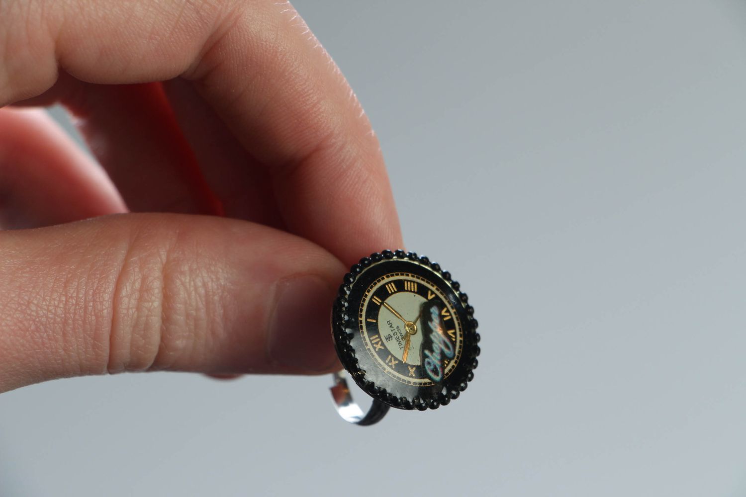 Round ring in steampunk style photo 4