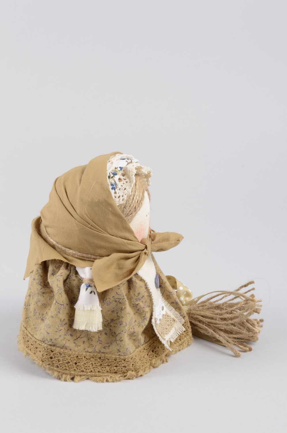 Poupée folklorique en tissu Poupée faite main grand-mère Cadeau original photo 3
