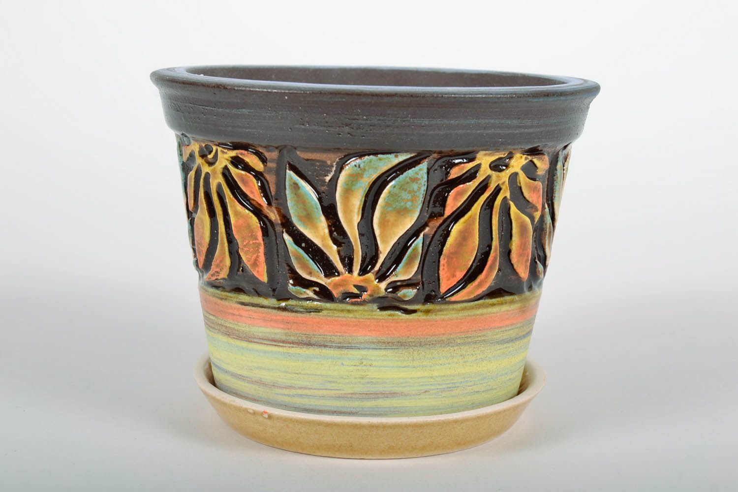 Blumentopf aus Keramik Veilchen foto 1