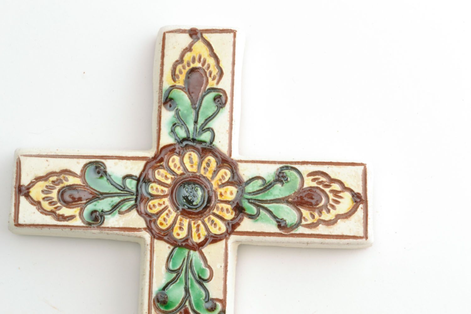 Croix murale décorative faite main photo 5