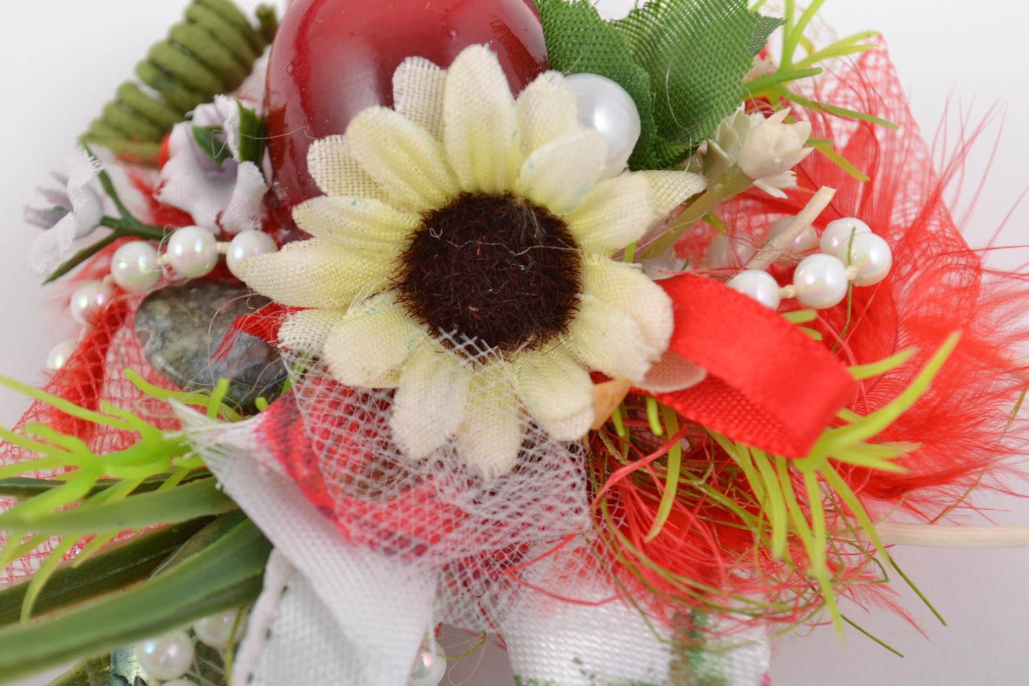 Beautiful handmade artificial flower for DIY jewelry making photo 5