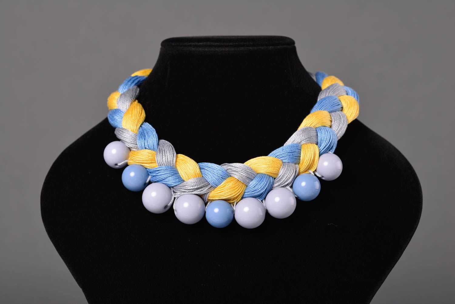 Braided necklace fashion accessories handmade necklace jewelry gifts for women photo 2