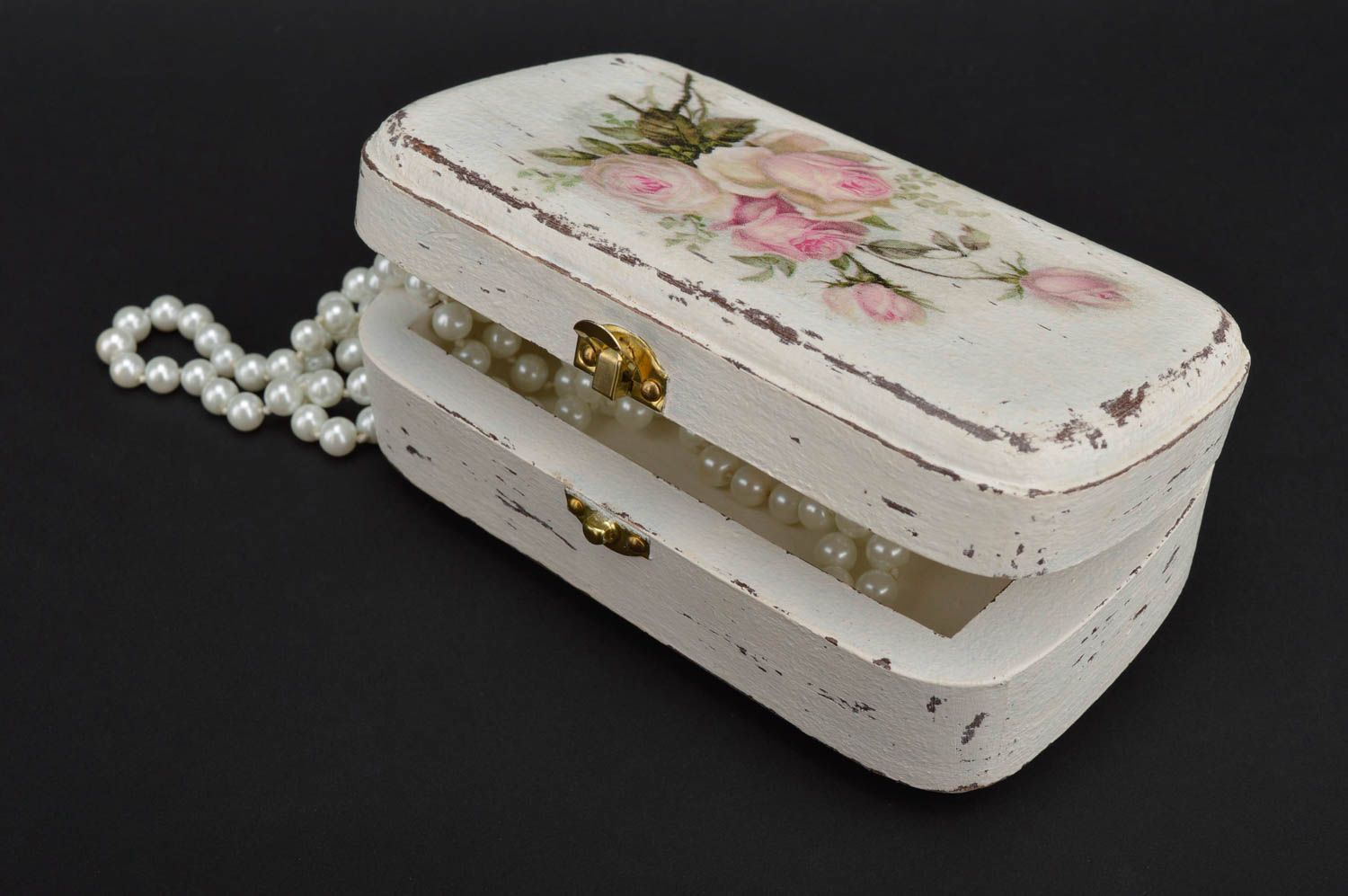 Wooden unusual jewelry box handmade jewelry box interior decor women present photo 1