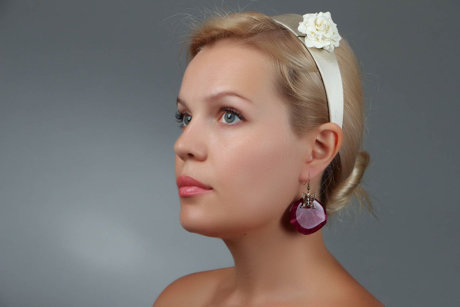 Earrings with Rose Petals photo 4