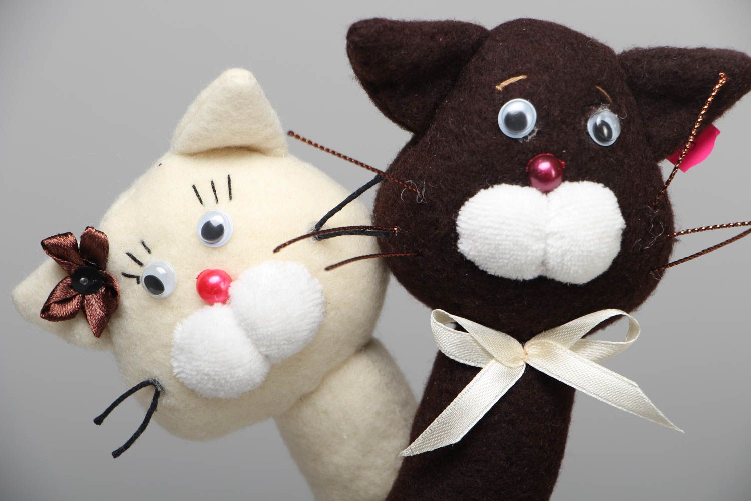 Designer soft toy Cats in Love photo 2