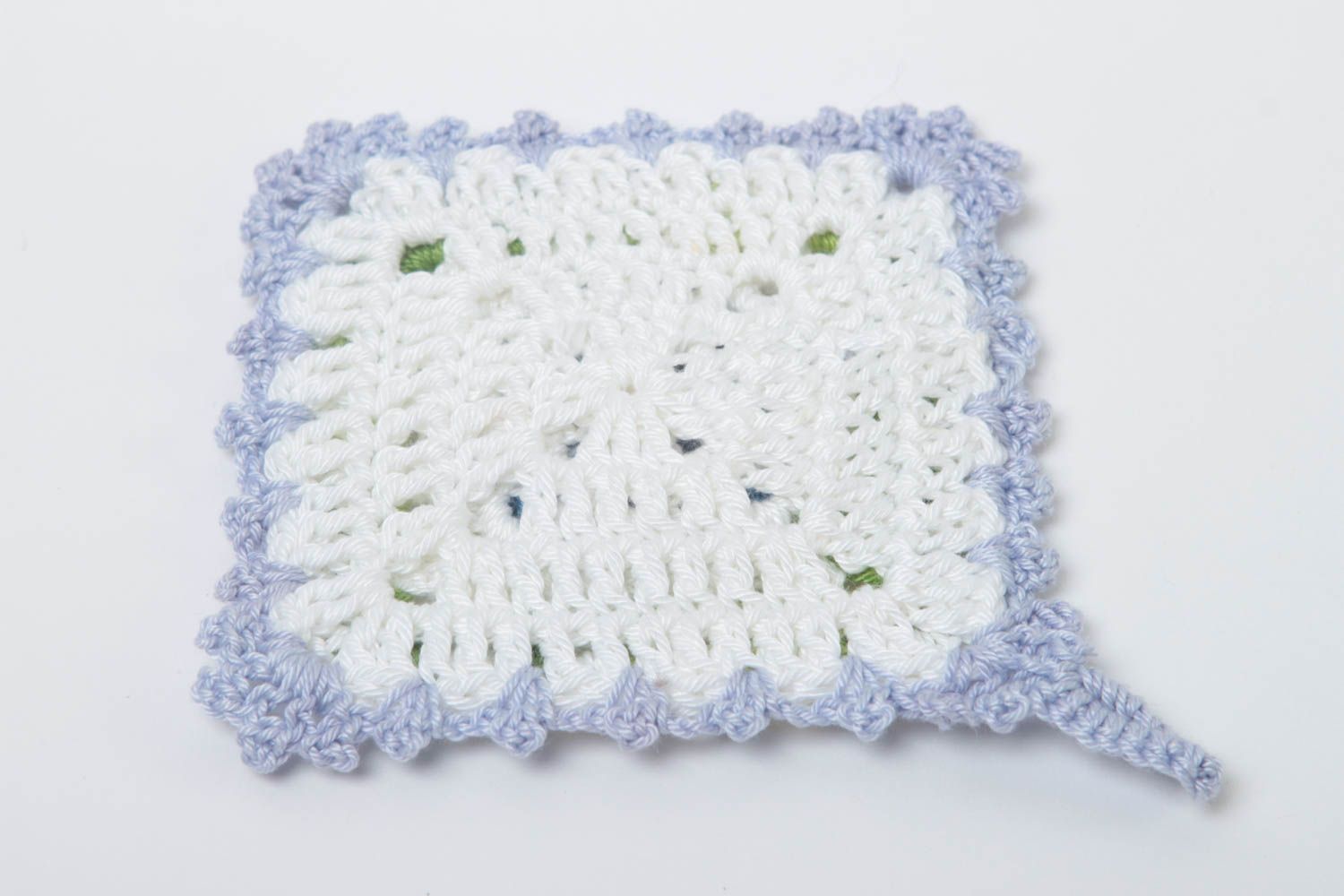 Agarradera al crochet hecha a mano cina elemento decorativo textil para cocina foto 4
