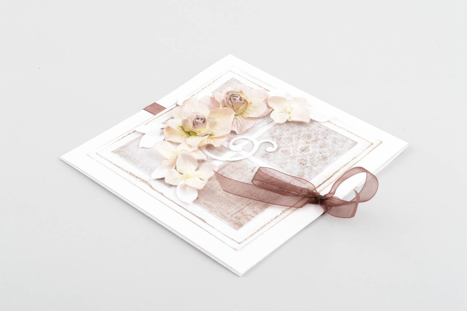 Enveloppe fait main Enveloppe design Idée cadeau papier marron scrapbooking photo 3