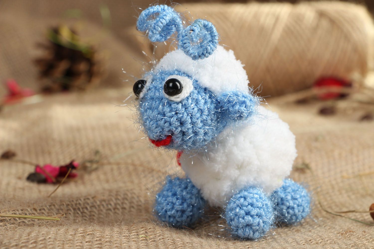 Crocheted toy Christmas Lamb photo 5