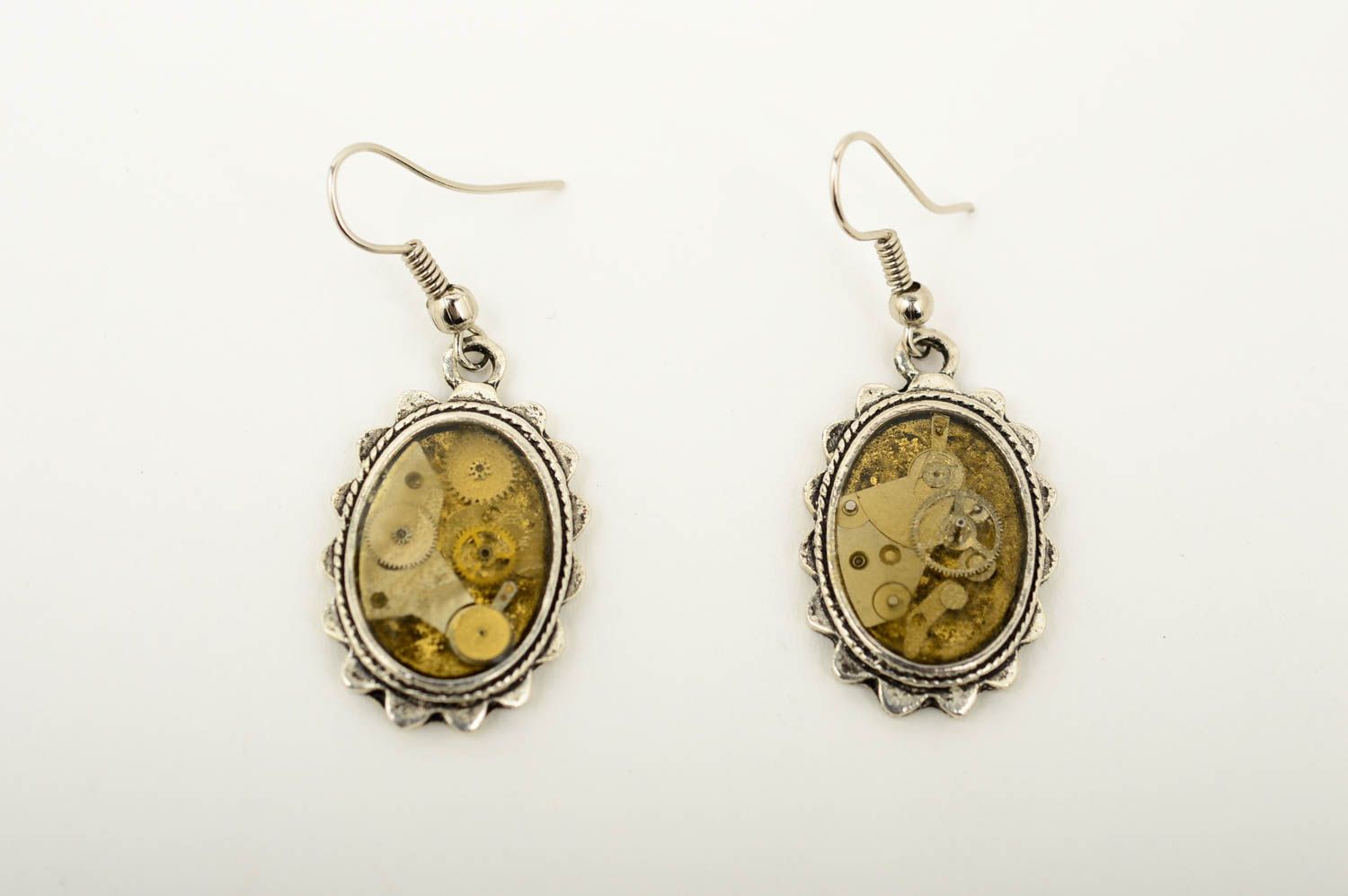 Handmade epoxy earrings designer earrings everyday earrings fashion jewelry photo 3