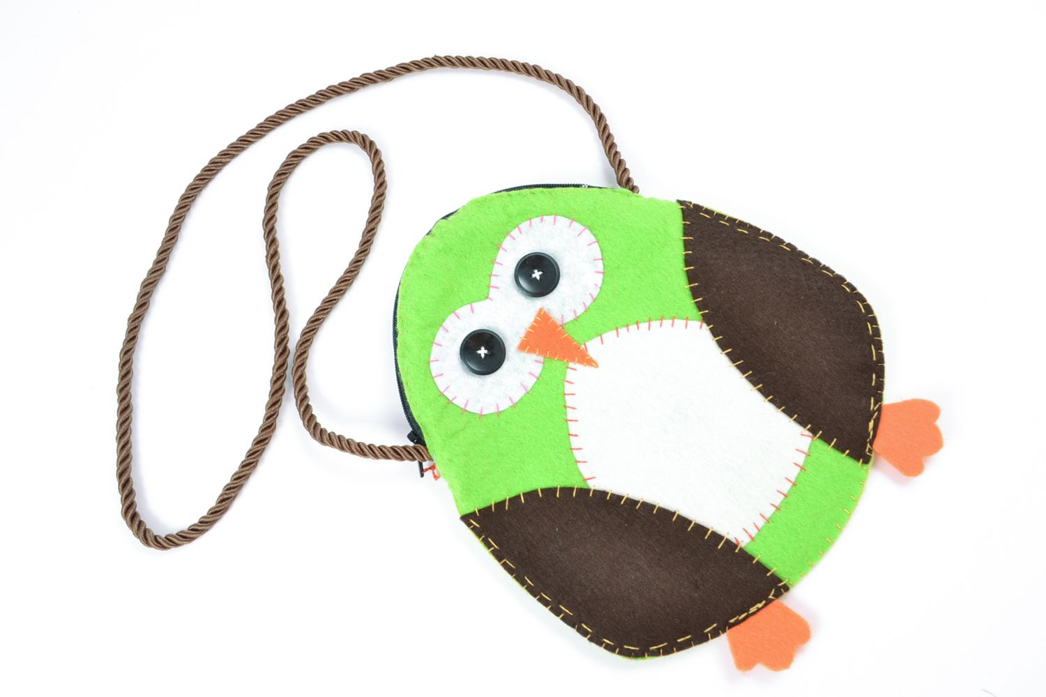 Children's bag made of felt Owl photo 5