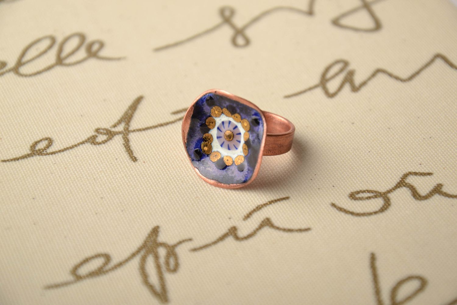 Handmade Ring aus Kupfer  foto 1