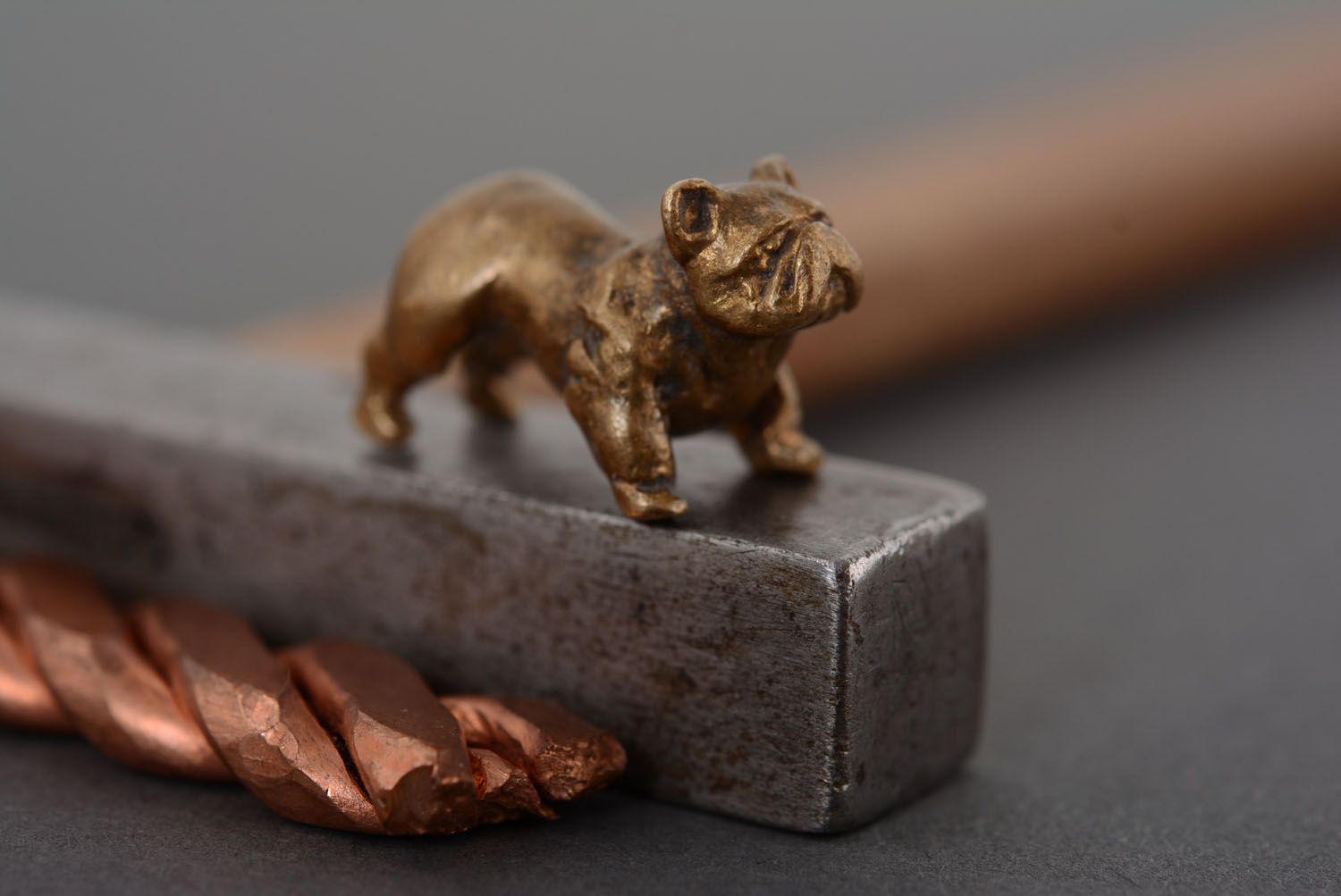 Bronze figurine English Bulldog photo 1