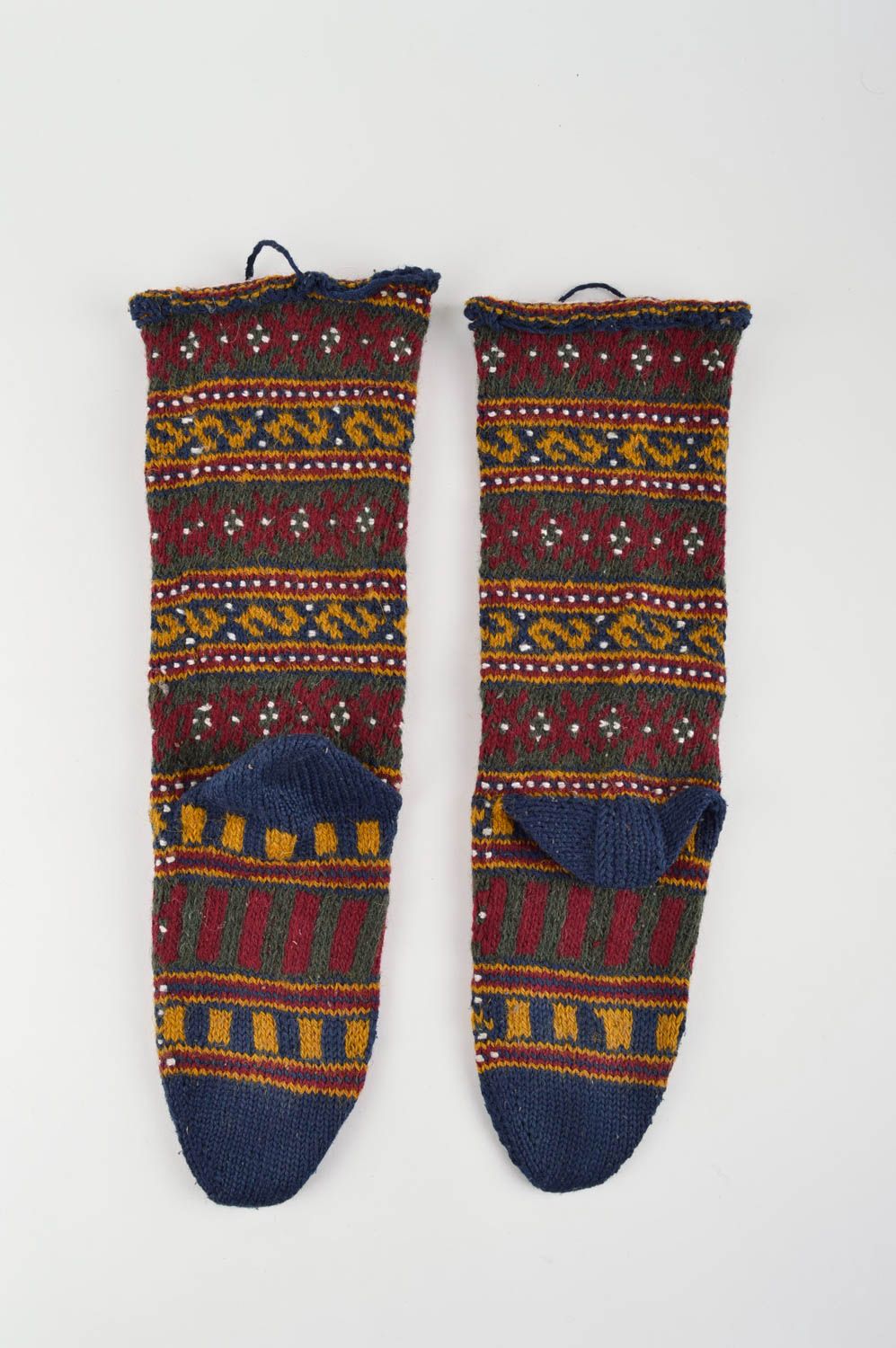 Handmade woolen socks female designer socks beautiful accessories for women photo 5