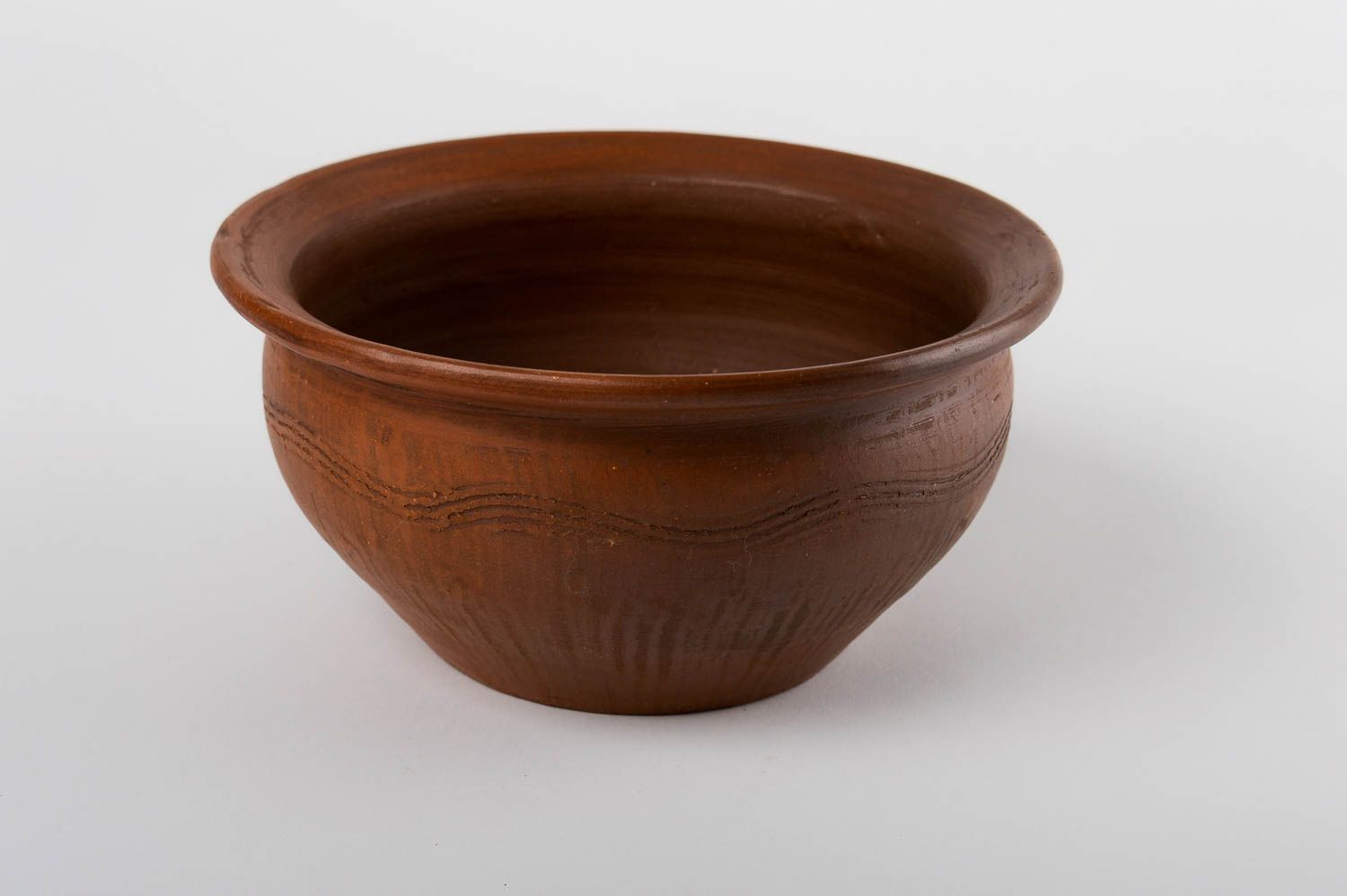 Teller braun handmade Teller Keramik schönes Geschirr für die Küche Interieur  foto 3