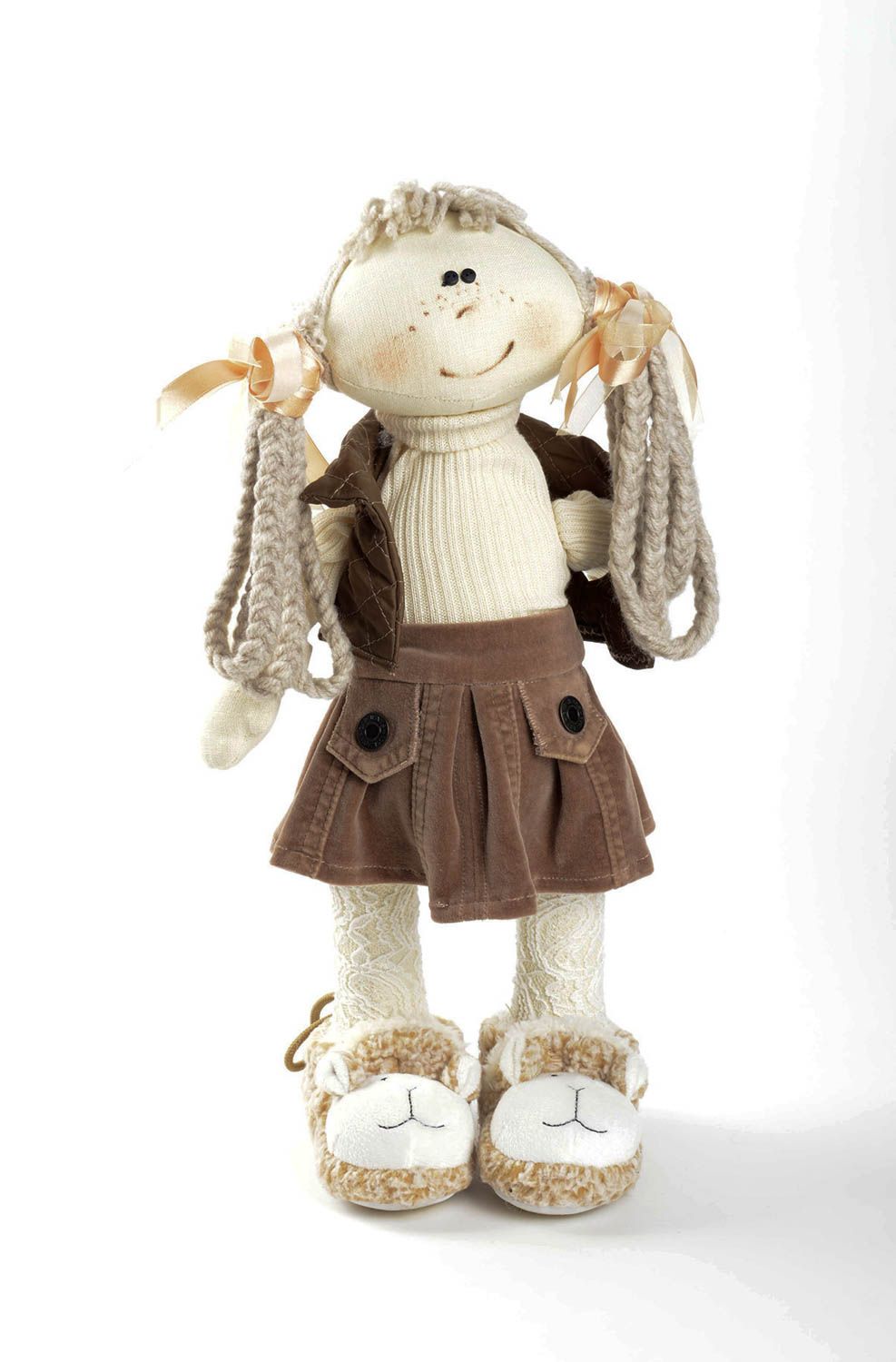 Кукла ручной работы кукла из ткани игрушка мягкая кукла на подарок девочке фото 1
