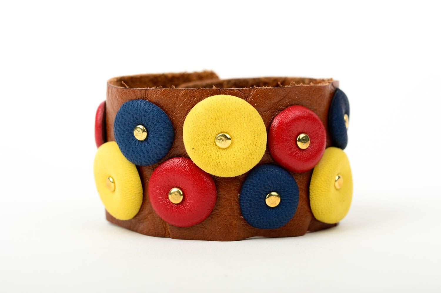 Colorful handmade leather bracelet fashion trends accessories for girls photo 1