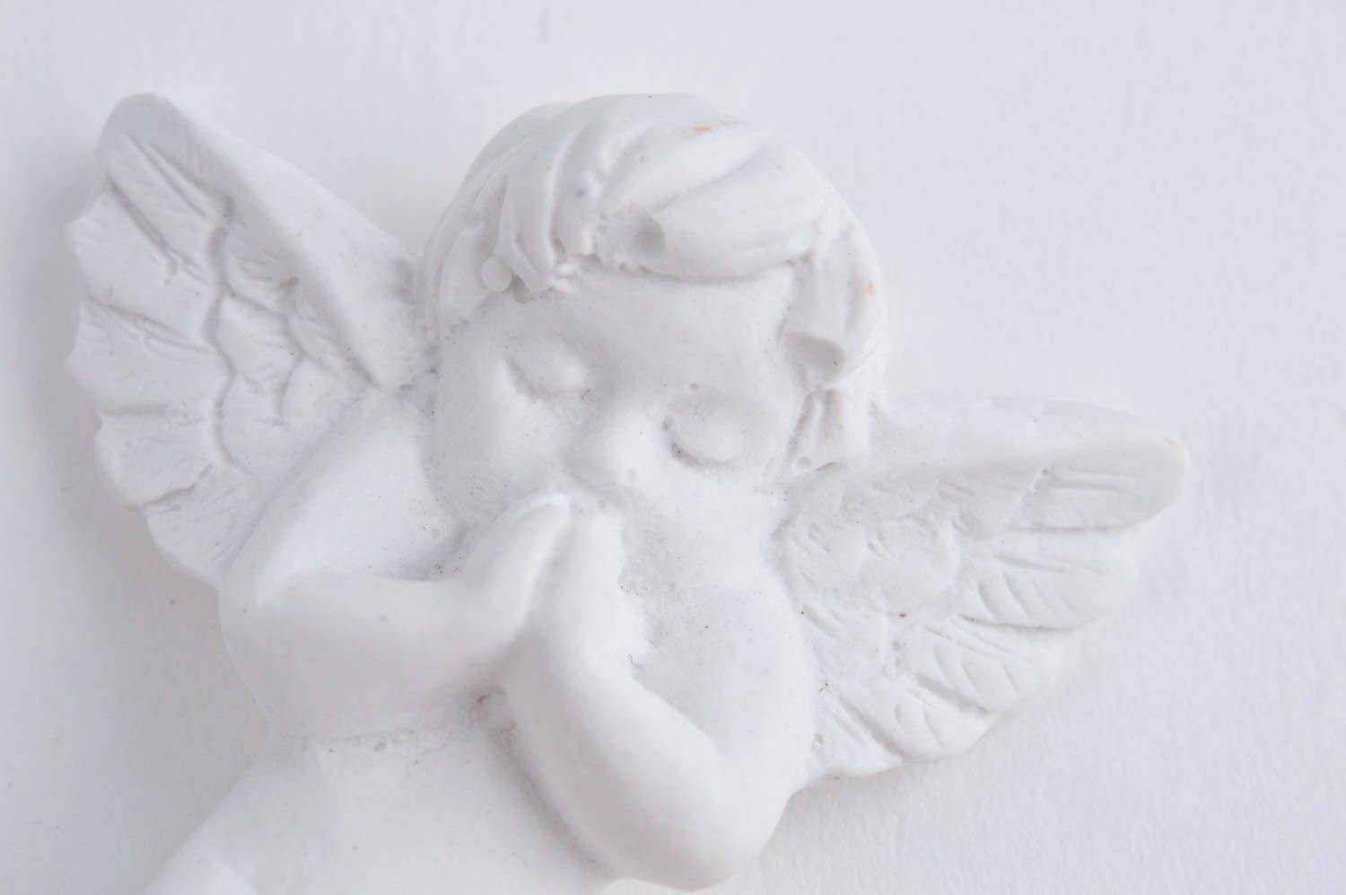 Handmade blank for creativity unusual gypsum statuette angel figurine photo 4